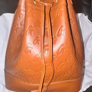 Monogram Large Bucket Bag in Brown